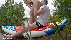 he fucked my big ass doggystyle during our outdoor river trip, so sexy and romantic 😍