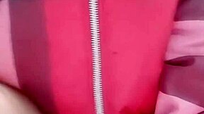 vietnamese teen 18+ plays with cucumber