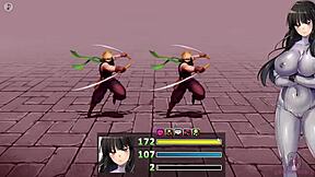 Japanese hentai teen orgasms from tail insertion in pussy with creampie.