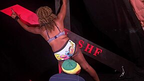 Don Whoe dominates Nina Rivera in the dungeon