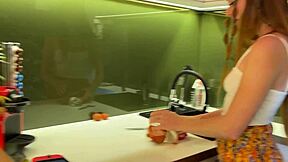 Hey cutie, wanna see Lya show off her shaved pussy for Leon Lambert?