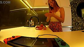 Hey cutie, wanna see Lya show off her shaved pussy for Leon Lambert?