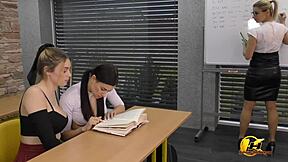 Busty Teacher Katerina Hartlova Seduces Two Students