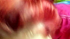 Real teen Hannah performs blowjob on my cock in detailed scene.