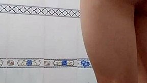 Teen Bathes Alone In The Shower