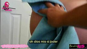 Follo a mi hermanastra por sorpresa en un encuentro taboo