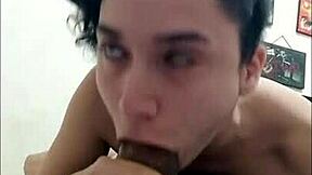 Gabbie Luna practices swallowing big loads in homemade scene