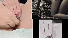 petite teen 18+ babe masturbates watching sexy lesbian amateurs in casual story