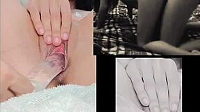 petite teen 18+ babe masturbates watching sexy lesbian amateurs in casual story