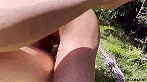 Wow! Ripped Gardener Bangs Hot Latina in Sunny Garden with Big Cock!