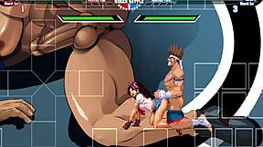 Joe Higashi Fucks Athena Asamiya in Doggy Style