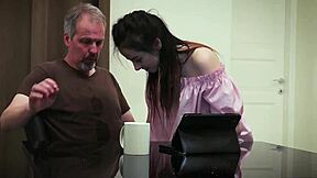 Skinny Petite 18+ Teen Vera Seduces Senior Steve Steel With Her Tight Body