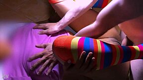 hot college girl takes hard missionary pounding