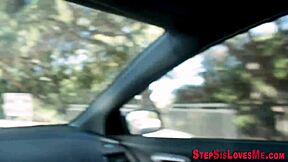 Skinny latina teen sucks shlong