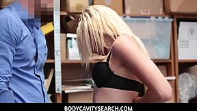 Blonde teen caught shoplifting and gets fucked