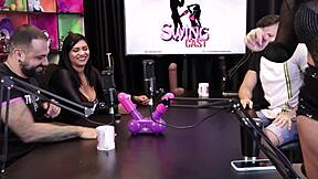 teen amateurs in sheer red lingerie show blowjob