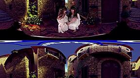 Alison Rey and Luna Rival's Surprised Menage a Trois in Doggystyle POV