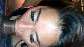 la teen 18+ takes a huge load, so hot! 🔥