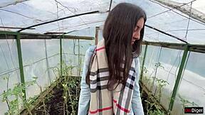 Farmer Girl Shows Juicy Fruits. Can She Ride Me Like a Cowgirl?