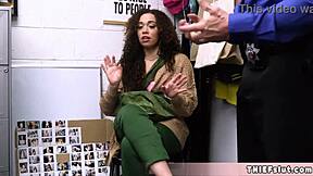 beautiful blm activist got caught in the mall, now facing a punish fuck session