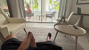 Caught Roommate Masturbating, Fucked Her