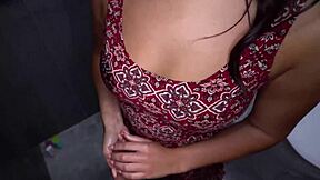 stepsister jumps in shower for dick and facial?