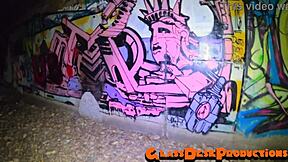 San Diego Rave Teens Trapped in Tunnel for Hardcore Anal Action and Dirty Facials