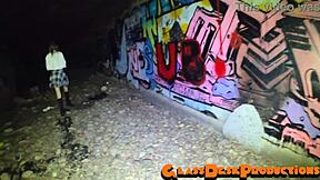 San Diego Rave Teens Trapped in Tunnel for Hardcore Anal Action and Dirty Facials