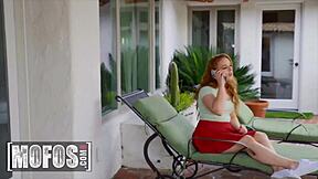 Redhead teen Cleo Clementine gets POV doggystyle drilling