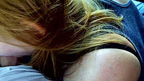 guy drills petite teen in car