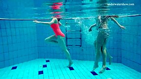Hey, watch Avenna, Nina Mohnatka, and Marketa swim nude!