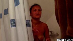 Young couple fucks in hotel shower during holidays 😘