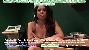clov busty latina jasmine mendez taken by sex slave trader for pre-sale health exam from doctor tampa at captivecliniccom