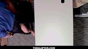 Skylar Snow fucks the guard hard to avoid shoplifting charges