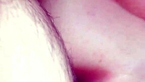 real couple does epic slip and stretch with huge cock on redhead pussy