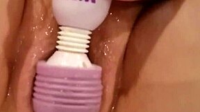 Solo Teen Screams During Vibrator Orgasm