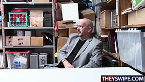 i watch my stepdad nailing the detecive at werk with his big cok