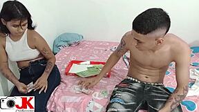 Stepsister Loses Bet and Gets Nailed Hard!