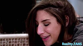 why does this rimmed teen babe get her pussy creampied? her deepthroat blowjob leads to it.