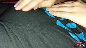 my stepniece in lycra shows me her wet pussy