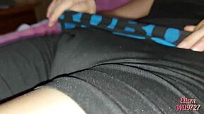 my stepniece in lycra shows me her wet pussy