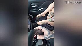 watch how the slutty teen 18+ paid for her taxi ride with a deepthroat blowjob and cumshot