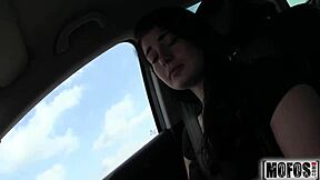 seducing the stranded teen 18+ anna, petite and skinny. she gets wet pussy and cum in tight seduction 😏