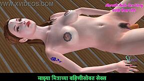 Watch this 3D Hentai Teen Masturbating with Carrot? So Hot!