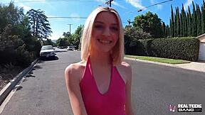 real teens - tall blonde maria anjel craves wild casting sex