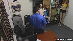 Ava Eden Sucks Officer Peter Green's Cock