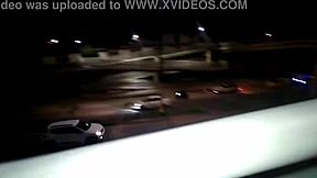 cheating girlfriend fucks friend on bridge