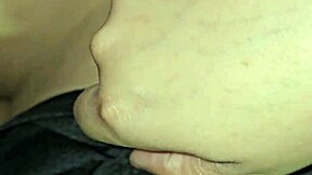 Mature cumshot on my big pussy latina tits