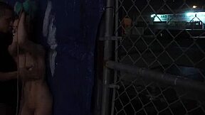 Russian Teen Punished with Rough Outdoor Pee Domination