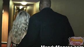 Hubby Films Blonde Wife's Interracial Creampie Date